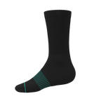 The Threat Level Midnight | Black Stay Weird Heel Hammock™ Crew Socks - Shinesty
