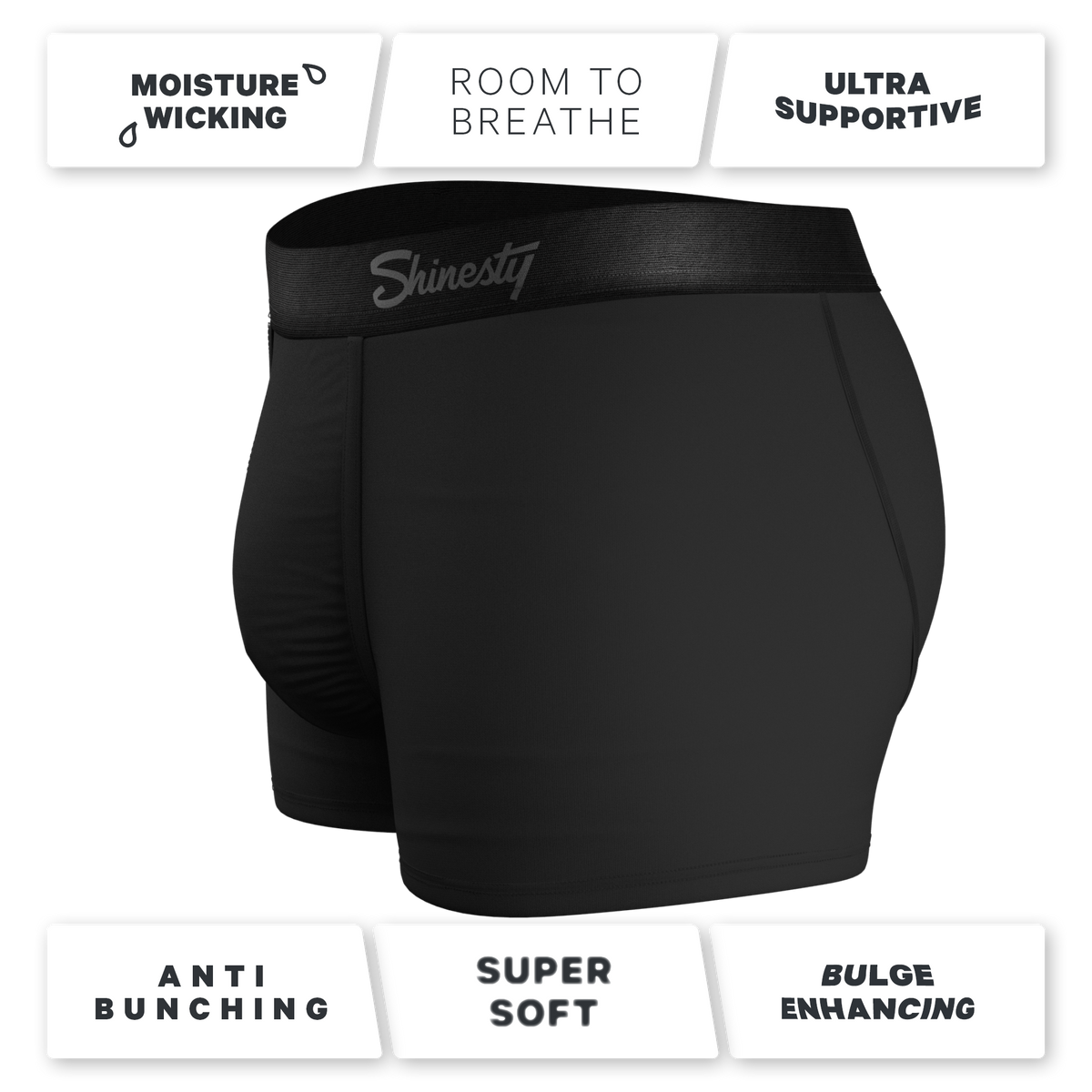 The Threat Level Midnight | Black Ball Hammock® Pouch Trunks Underwear 7 Pack - Shinesty