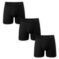 The Threat Level Midnight | Black Cooling Ball Hammock® Underwear With Fly 3 Pack - Shinesty