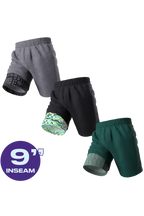 The Three A Day | Ball Hammock® 9 Inch Athletic Shorts 3 Pack - Shinesty