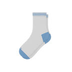 The Tickler | Powder Blue Stripe Heel Hammock™ Quarter Crew Socks - Shinesty