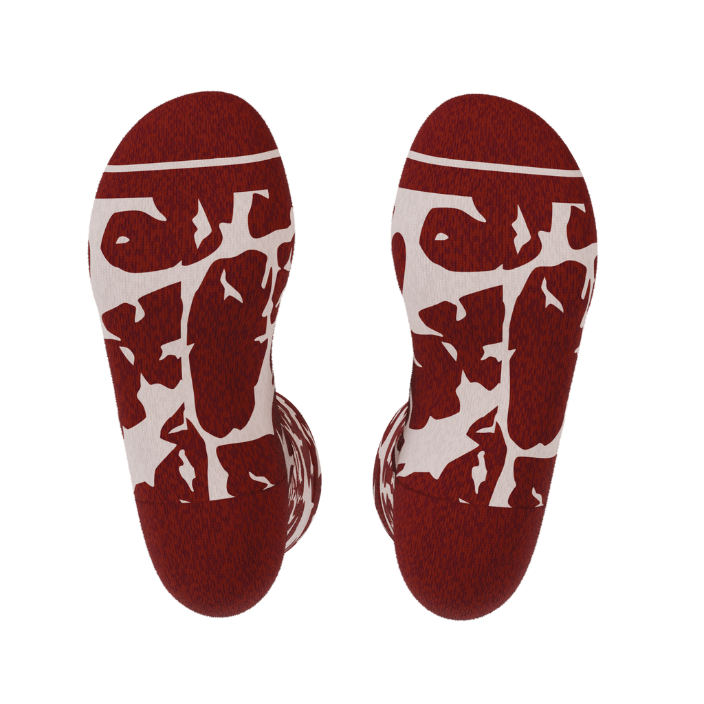 The Tomahawk | Marbled Meat Heel Hammock™ Crew Socks - Shinesty