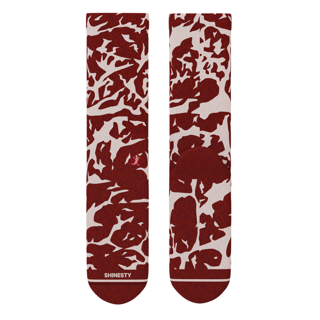 The Tomahawk | Marbled Meat Heel Hammock™ Crew Socks - Shinesty