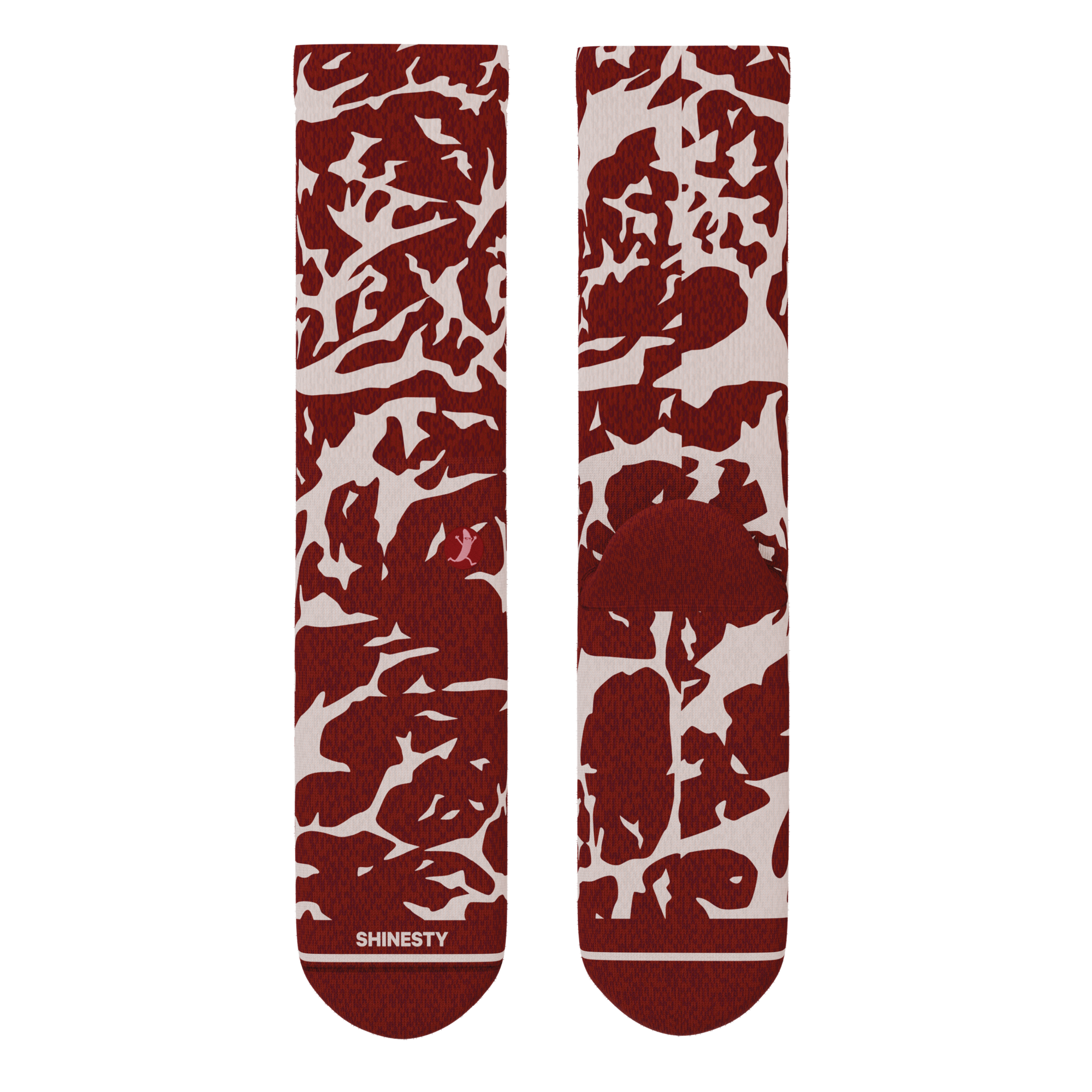 The Tomahawk | Marbled Meat Heel Hammock™ Crew Socks - Shinesty