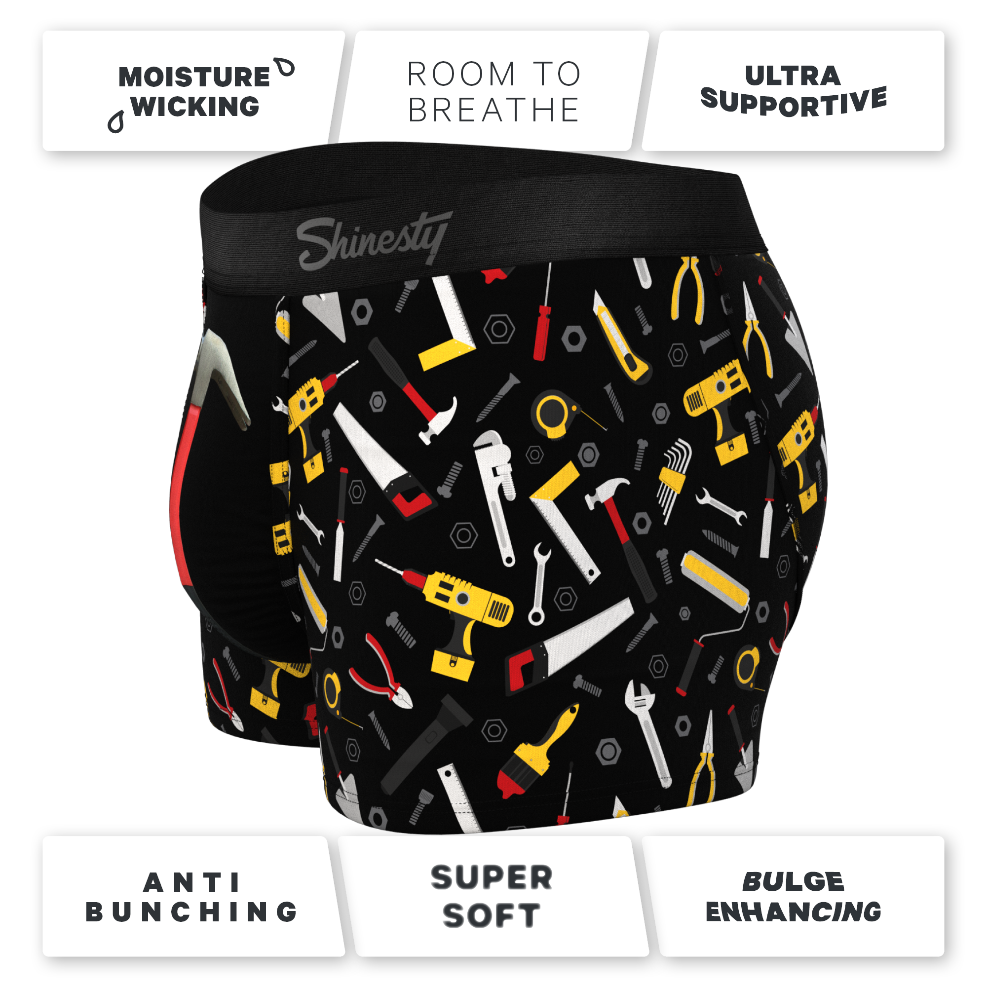 The Tool Belt | Hammer and Tools Ball Hammock® Pouch Trunks Underwear - Shinesty