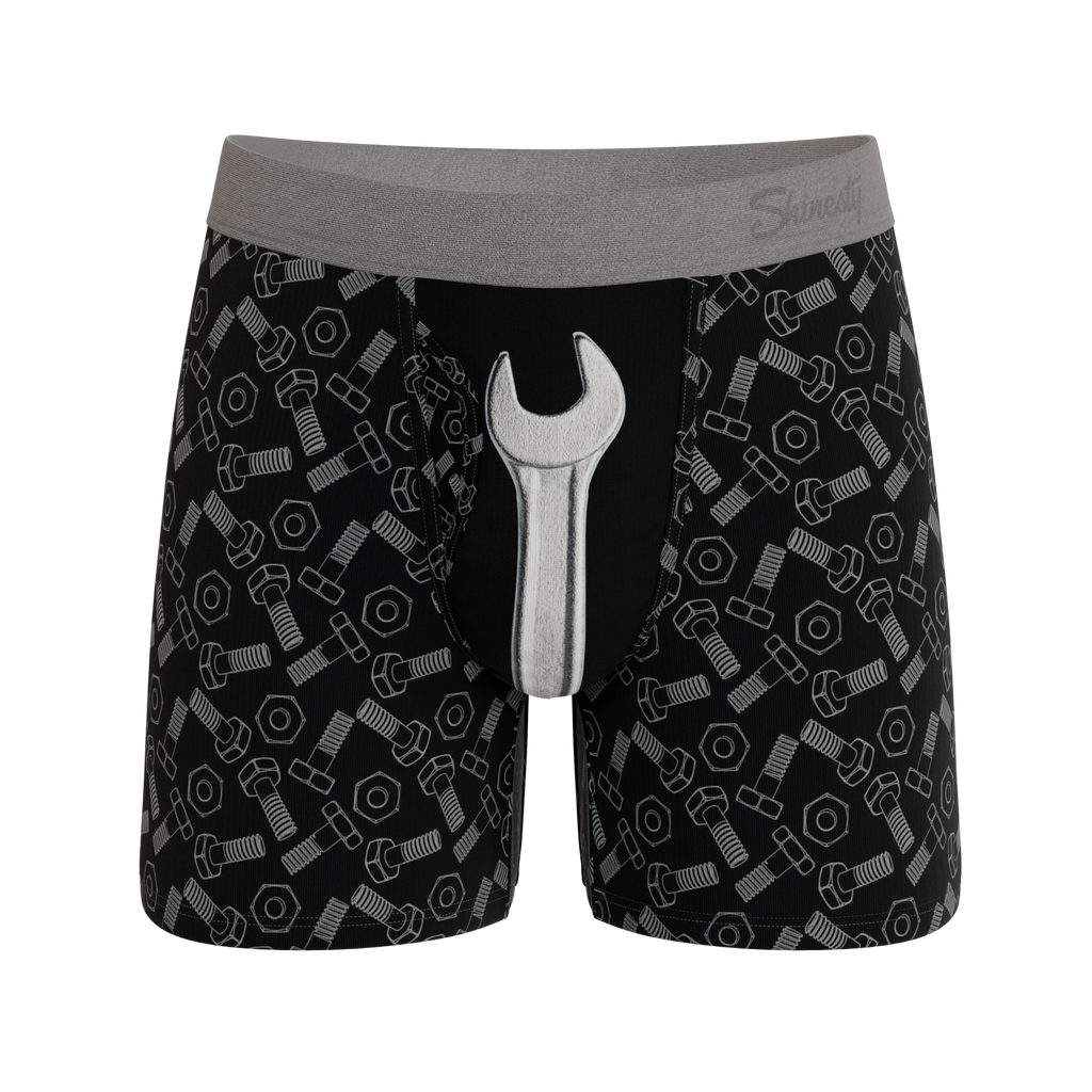 The Torque It | Wrench Ball Hammock® Pouch Underwear With Fly - Shinesty