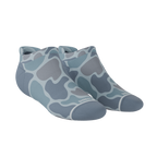 The Trail Runner | Tonal Grey Camoflauge Heel Hammock™ Ankle Socks - Shinesty