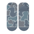 The Trail Runner | Tonal Grey Camoflauge Heel Hammock™ Ankle Socks - Shinesty