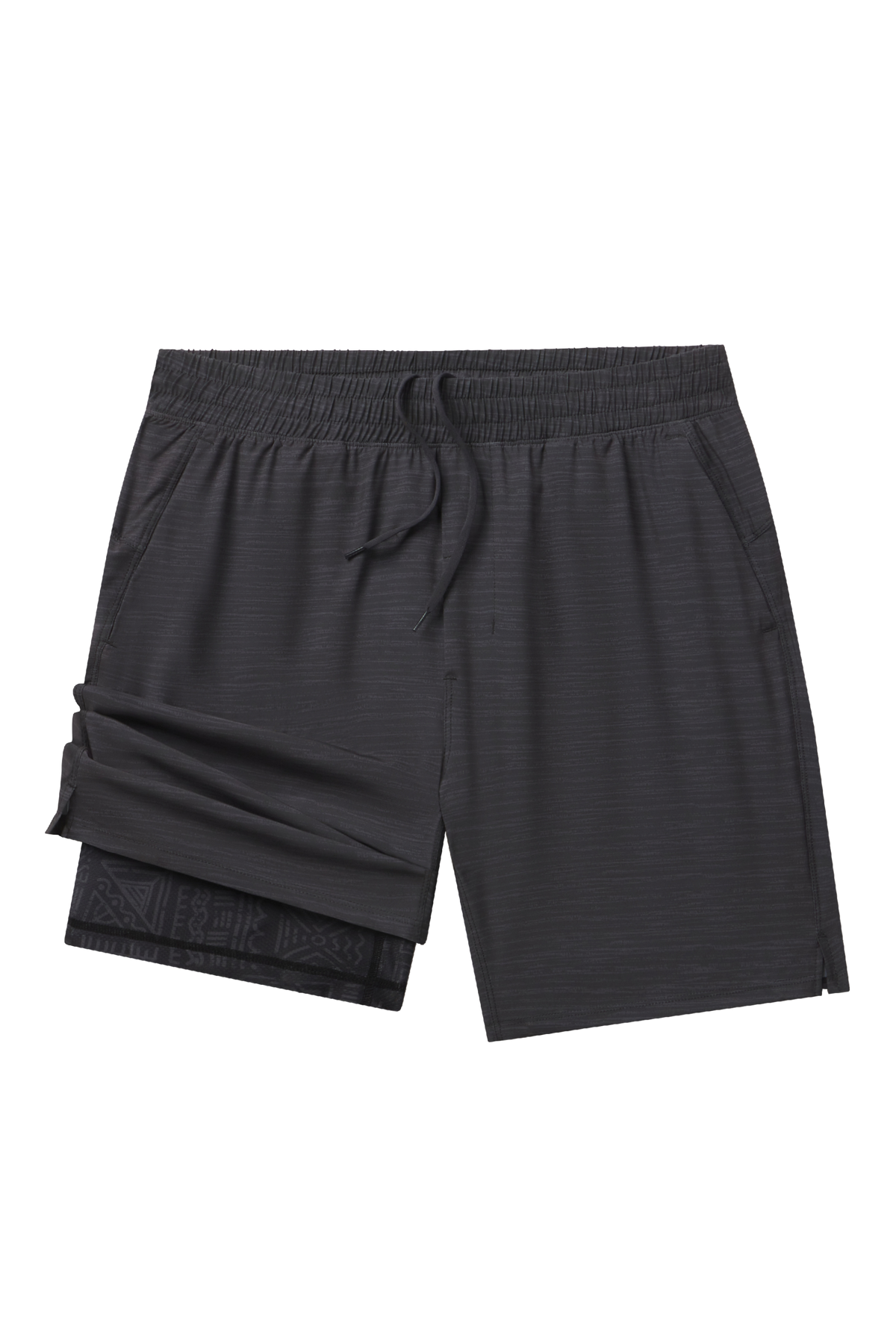 The Tribal Council | Grey Tonal Island Block Ball Hammock® 7 Inch Athletic Shorts - Shinesty