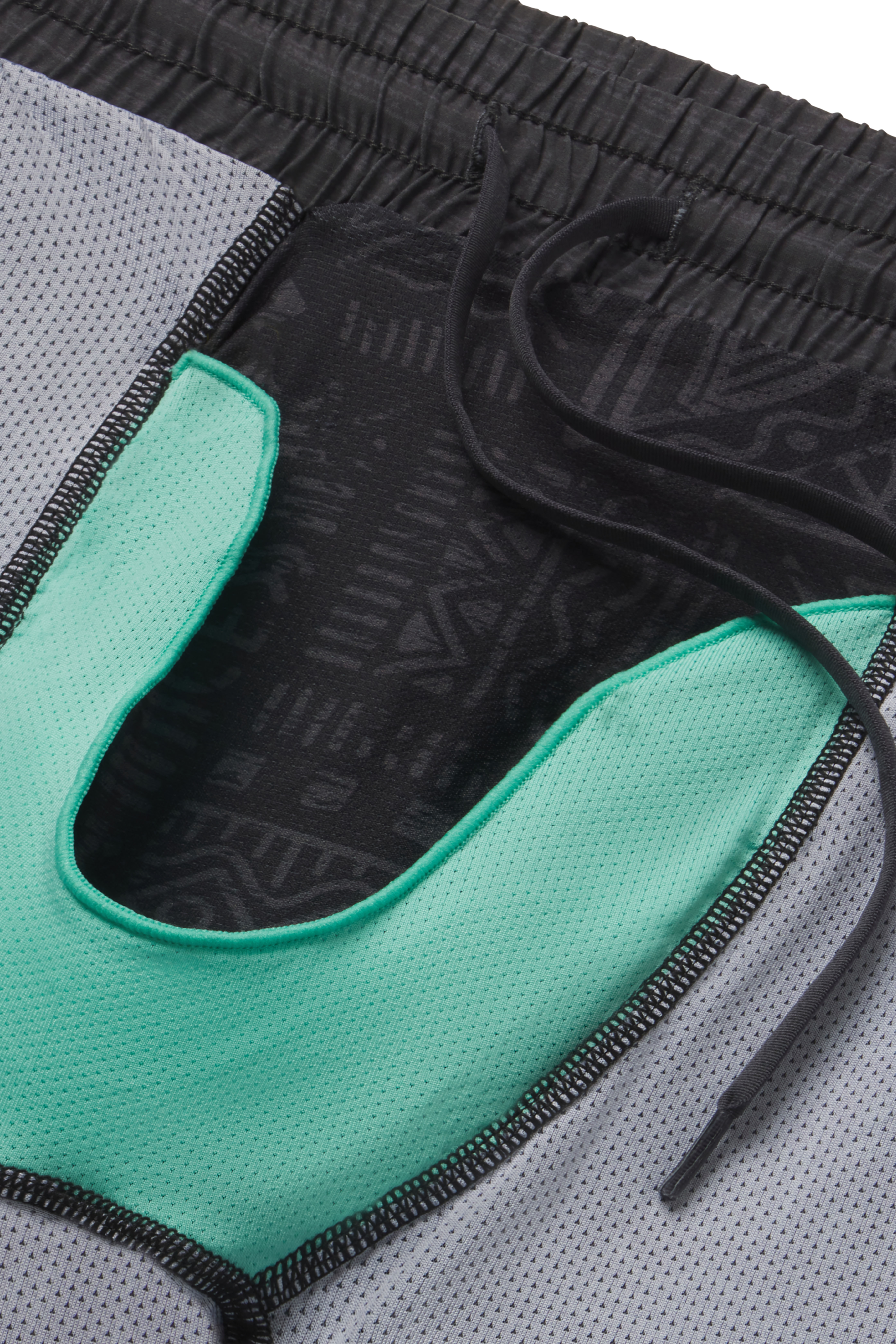 The Tribal Council | Grey Tonal Island Block Ball Hammock® 7 Inch Athletic Shorts - Shinesty