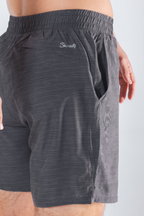 The Tribal Council | Grey Tonal Island Block Ball Hammock® 7 Inch Athletic Shorts - Shinesty