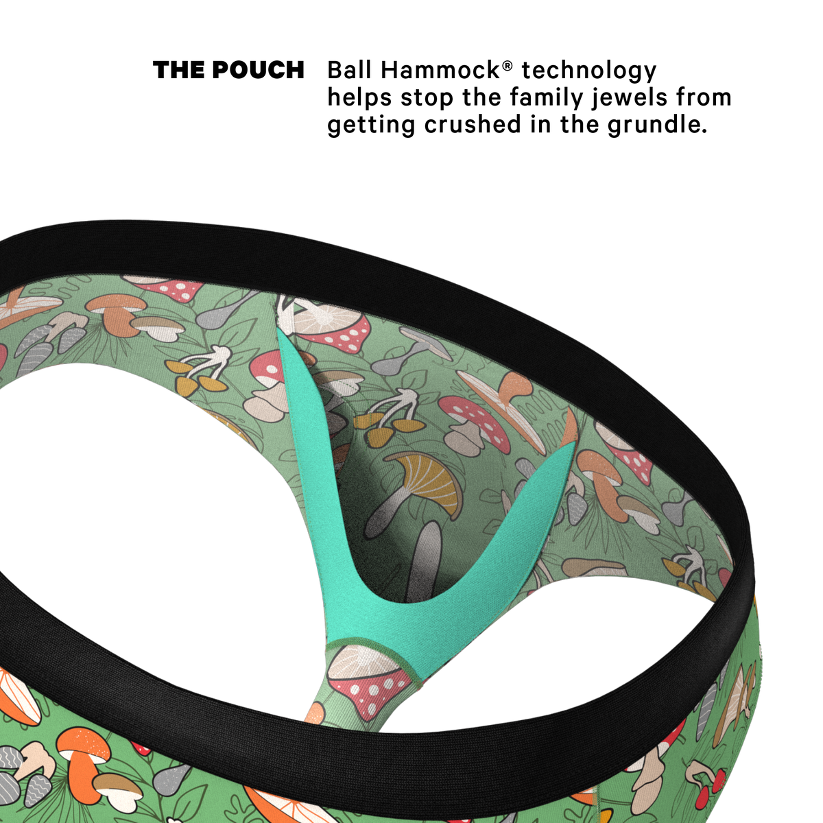 The Trip Advisor | Mushroom Ball Hammock® Pouch Underwear Briefs - Shinesty