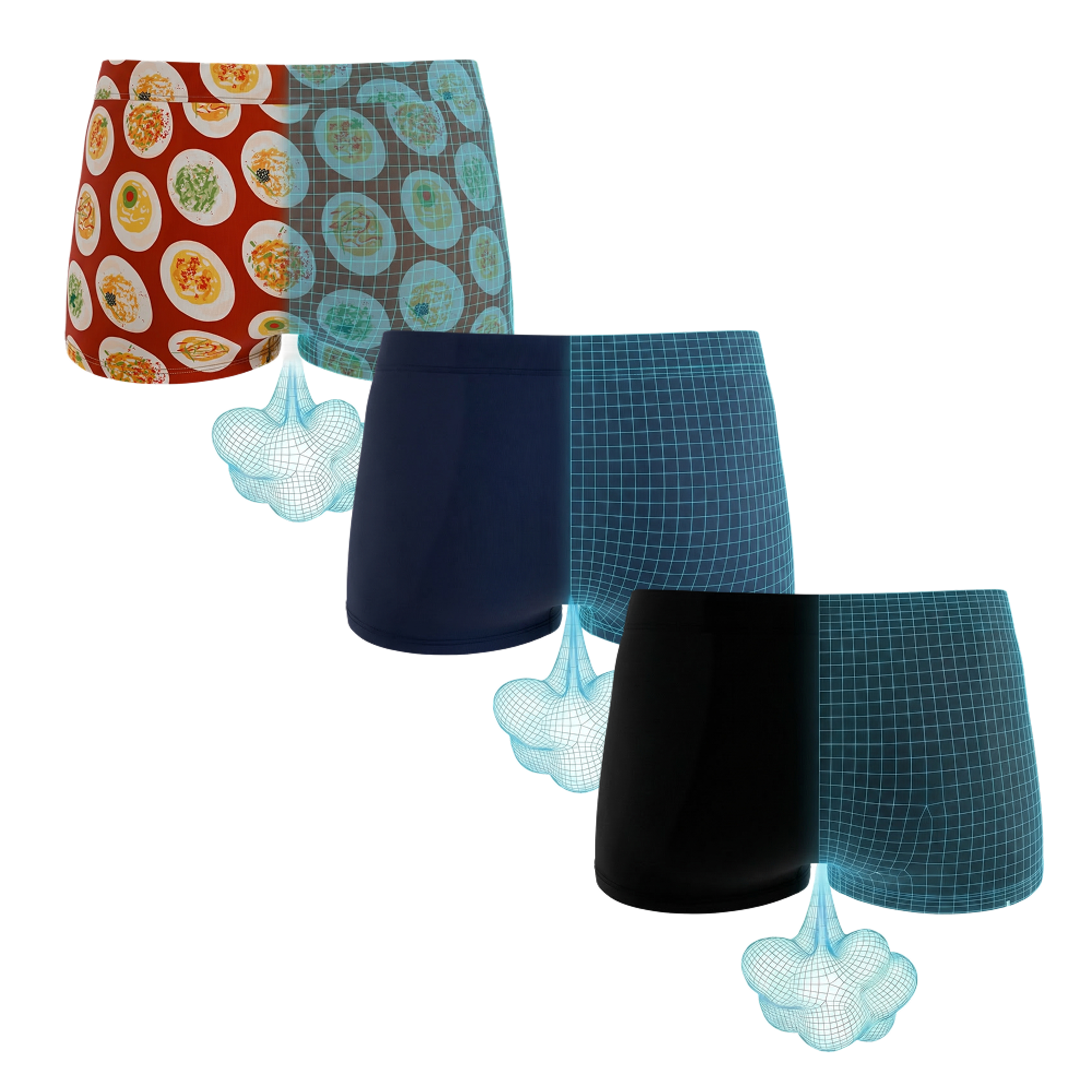 The Incognito | Fart Proof Boyshort Underwear 3 Pack - Shinesty