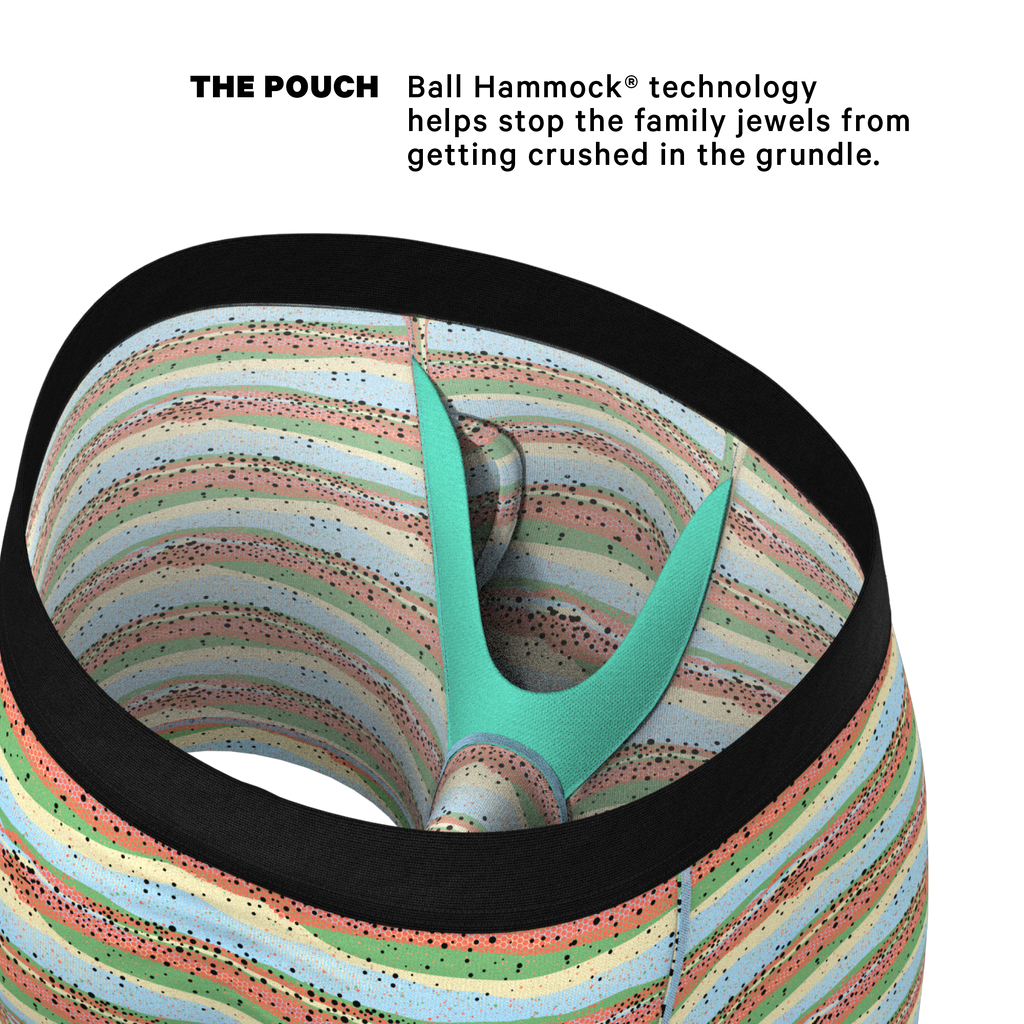 The Trout Of The Blue | Trout Skin Ball Hammock® Pouch Underwear With Fly - Shinesty