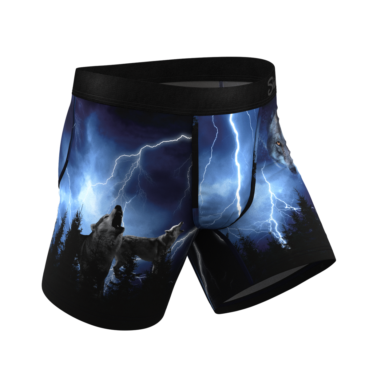 The Truck Stop Classic | Gas Station Wolf Ball Hammock® Pouch Underwear - Shinesty
