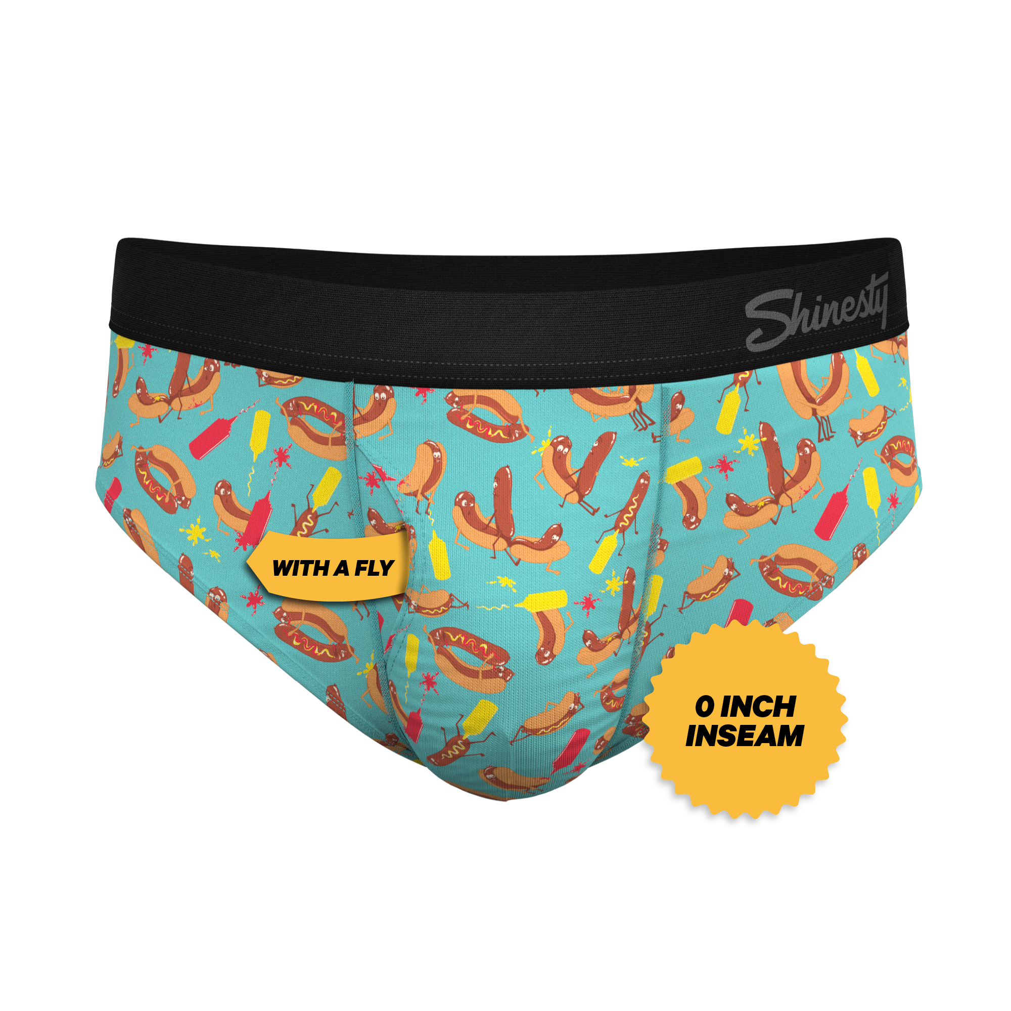 The Use a Condiment | Hot Dogs Ball Hammock® Pouch Underwear Briefs - Shinesty
