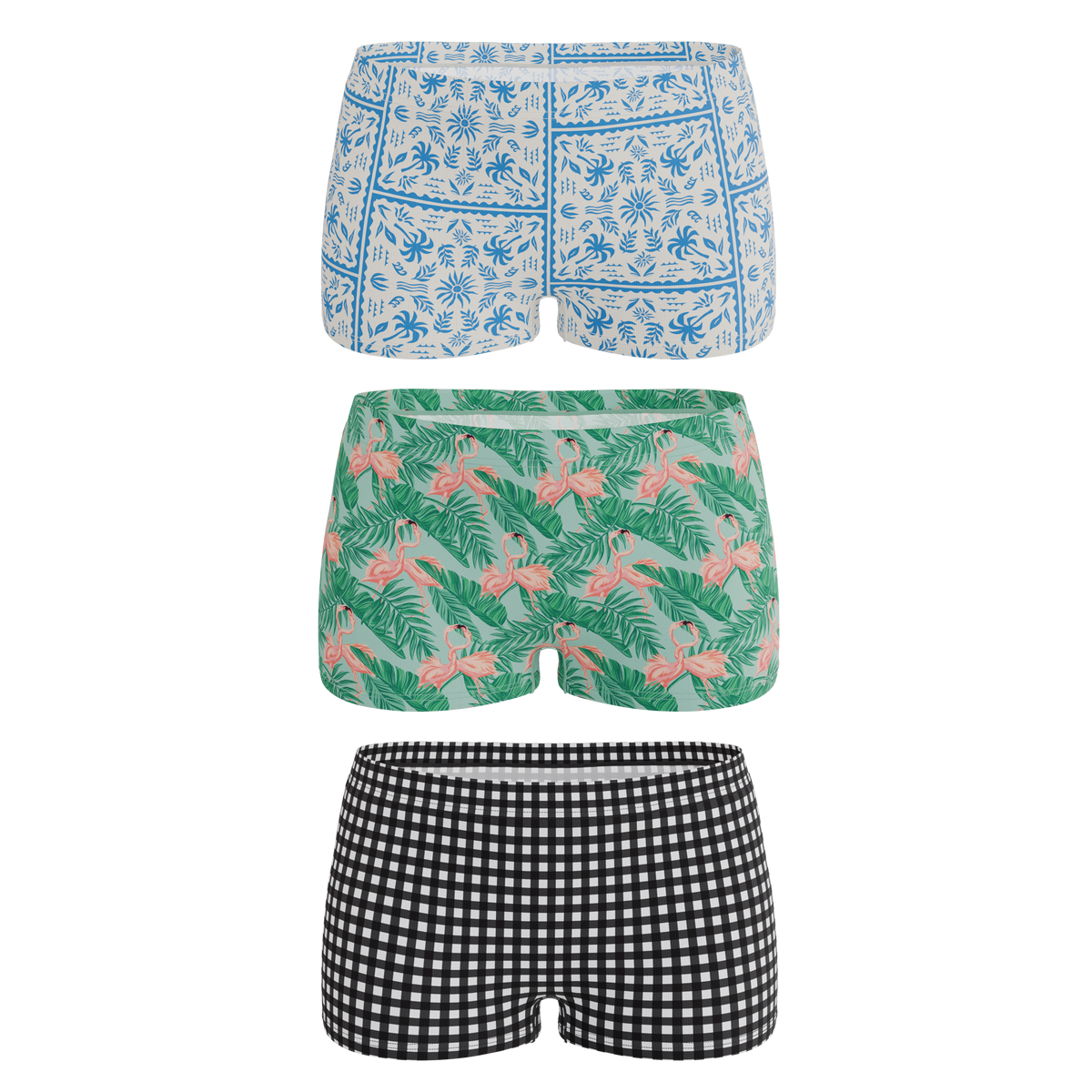 The Vacation Vices | Boyshort Underwear 3 Pack - Shinesty