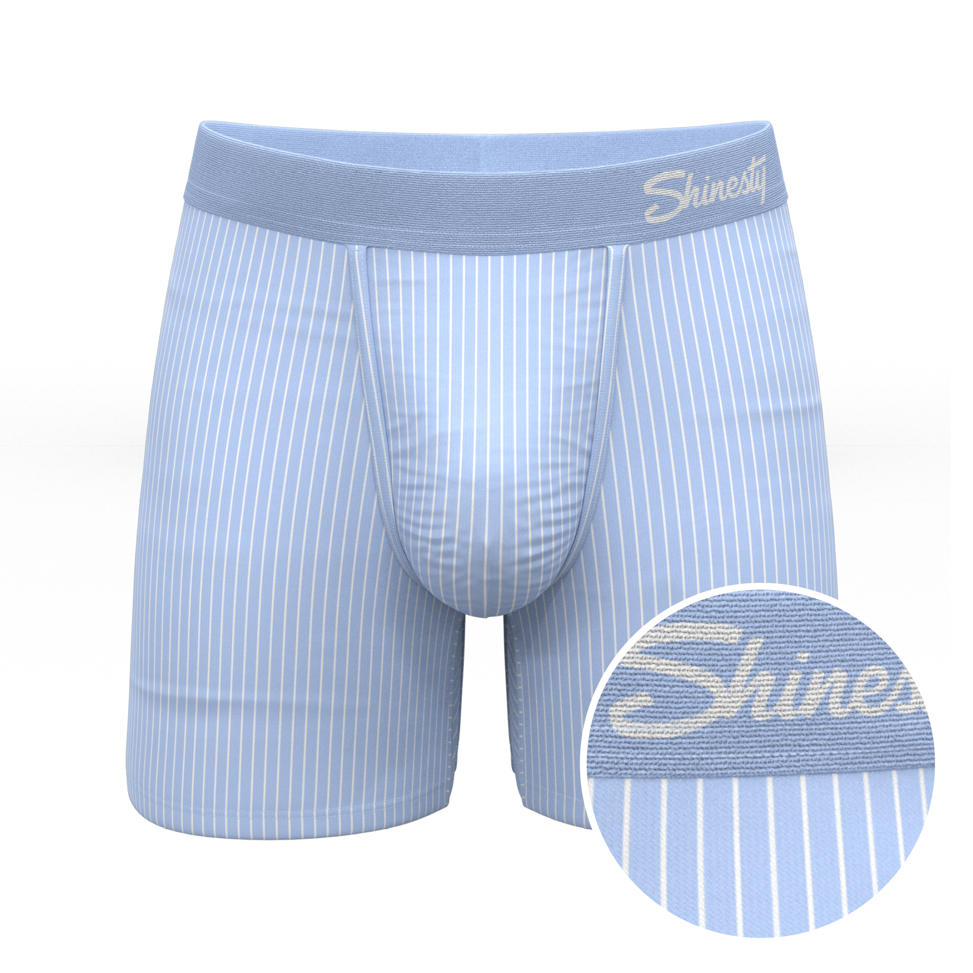 The Venus | Light Blue Stripe Ball Hammock® Pouch Underwear - Shinesty