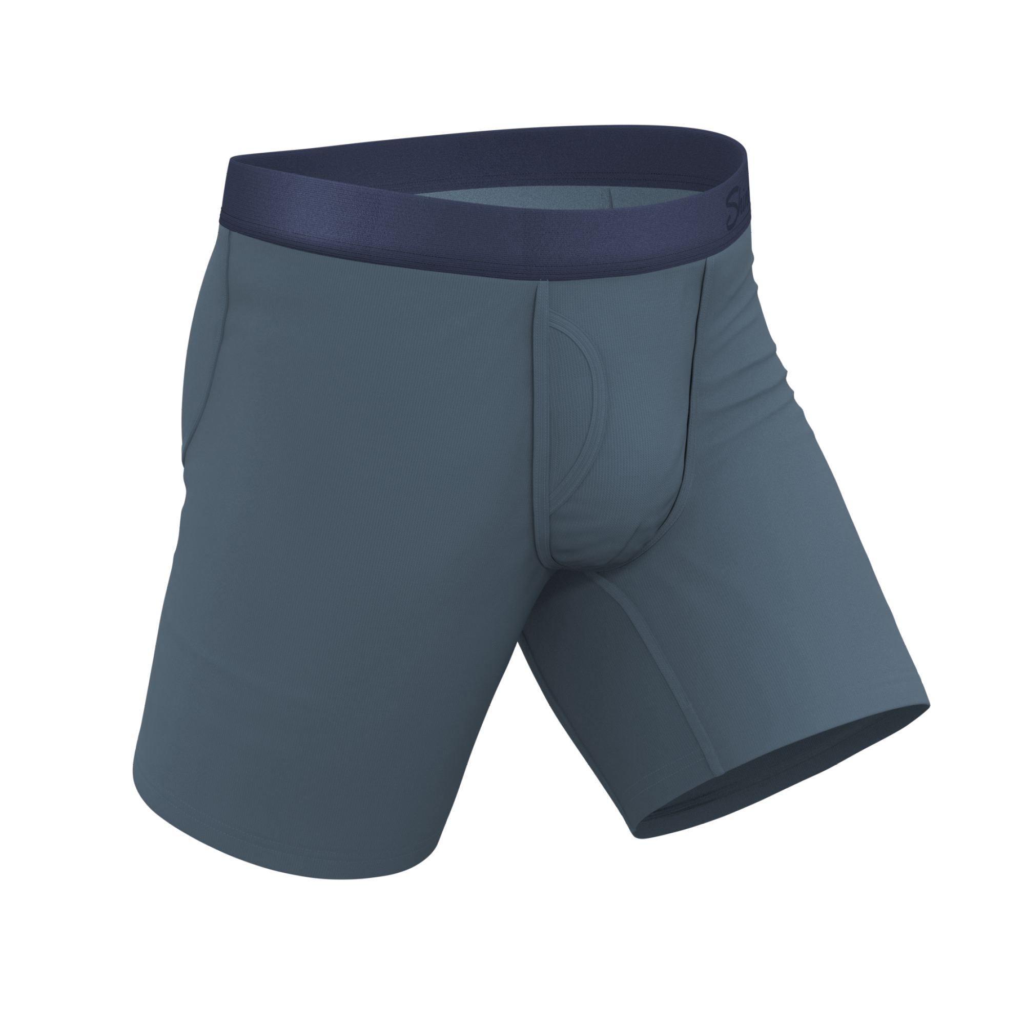 The Wake In The Lake | Tonal Teal Ball Hammock® Boxer - Long Leg - Shinesty