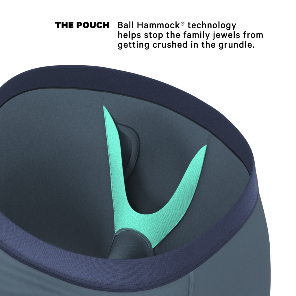 The Wake In The Lake | Tonal Teal Ball Hammock® Boxer - Long Leg - Shinesty
