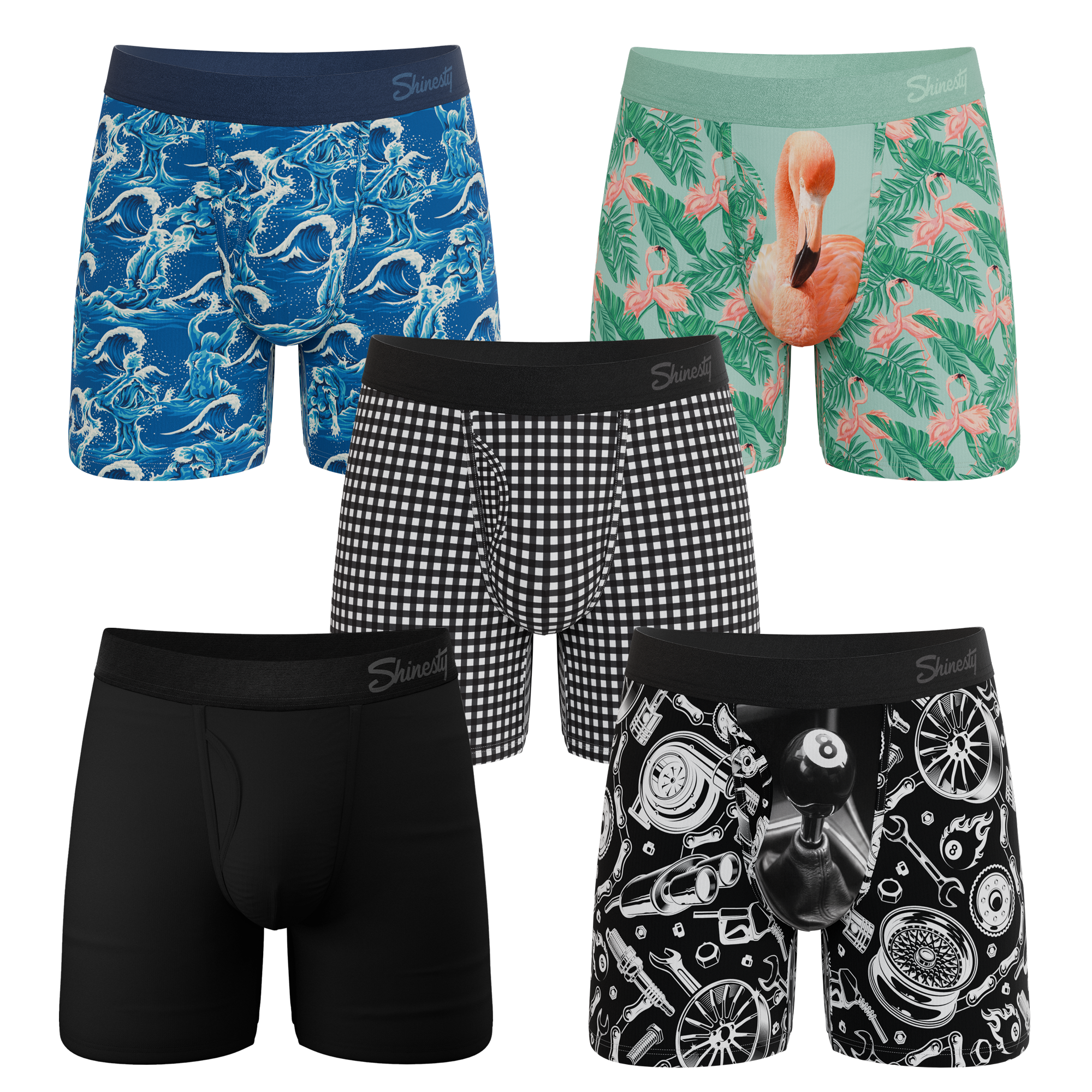The Weekend Rotation | Ball Hammock® Pouch Boxer Briefs with Fly 5 Pack - Shinesty