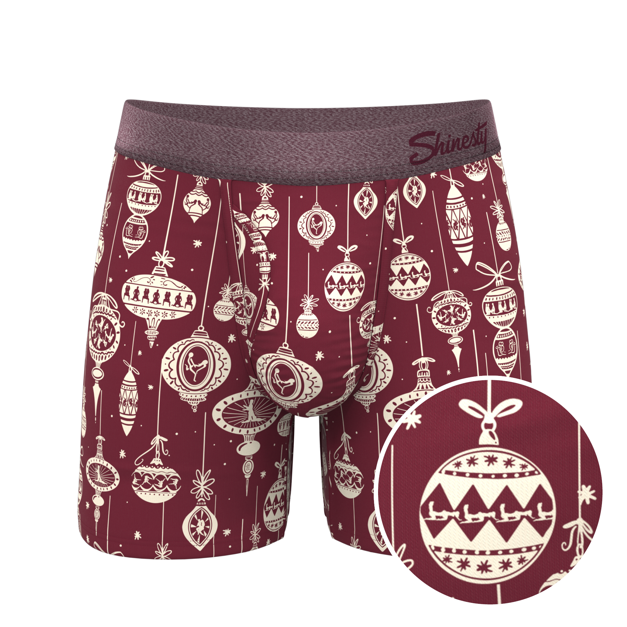 The Well Hung | Naughty Ornament Ball Hammock® Pouch Underwear With Fly - Shinesty