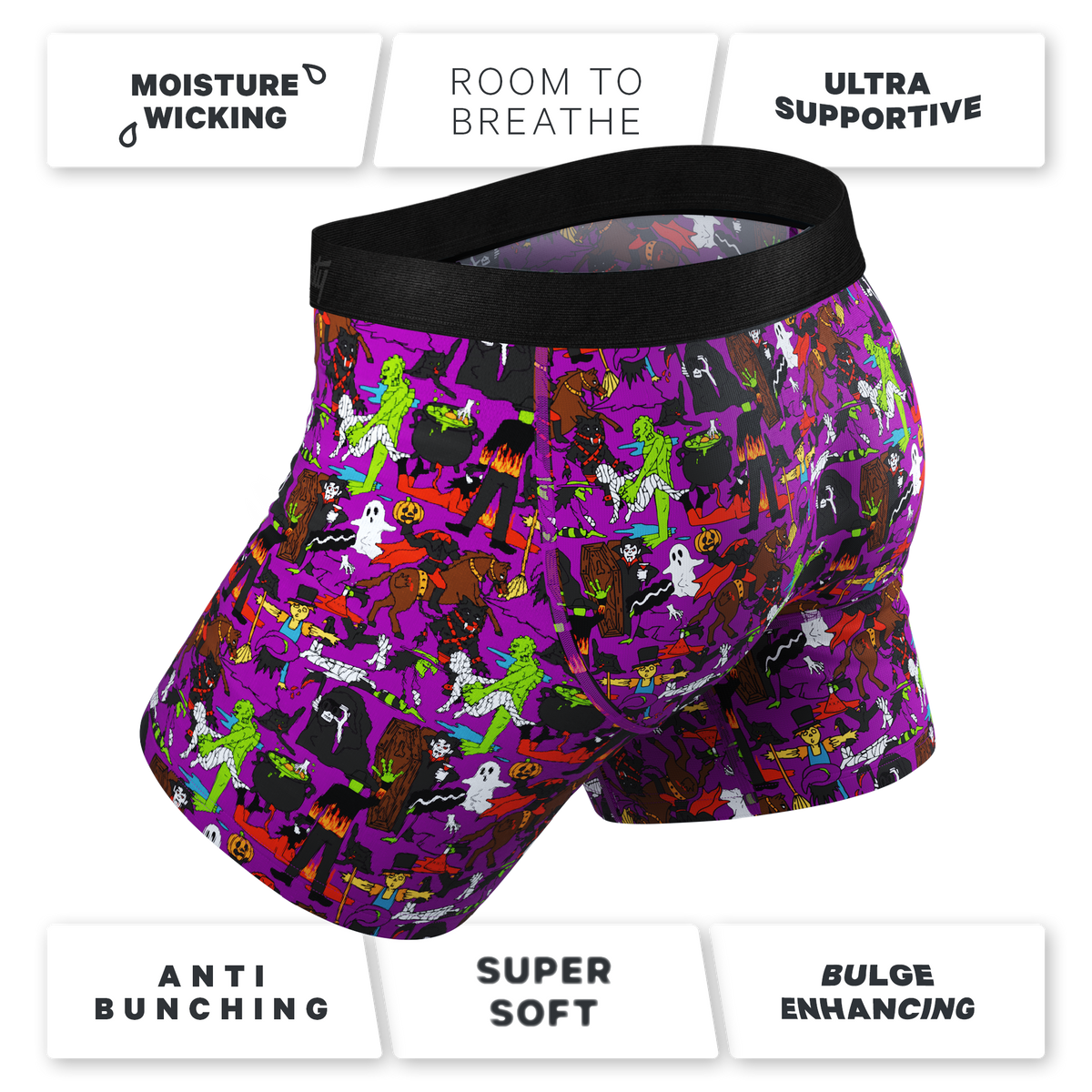 The Wet Nightmare | Halloween Characters Ball Hammock® Pouch Underwear With Fly - Shinesty