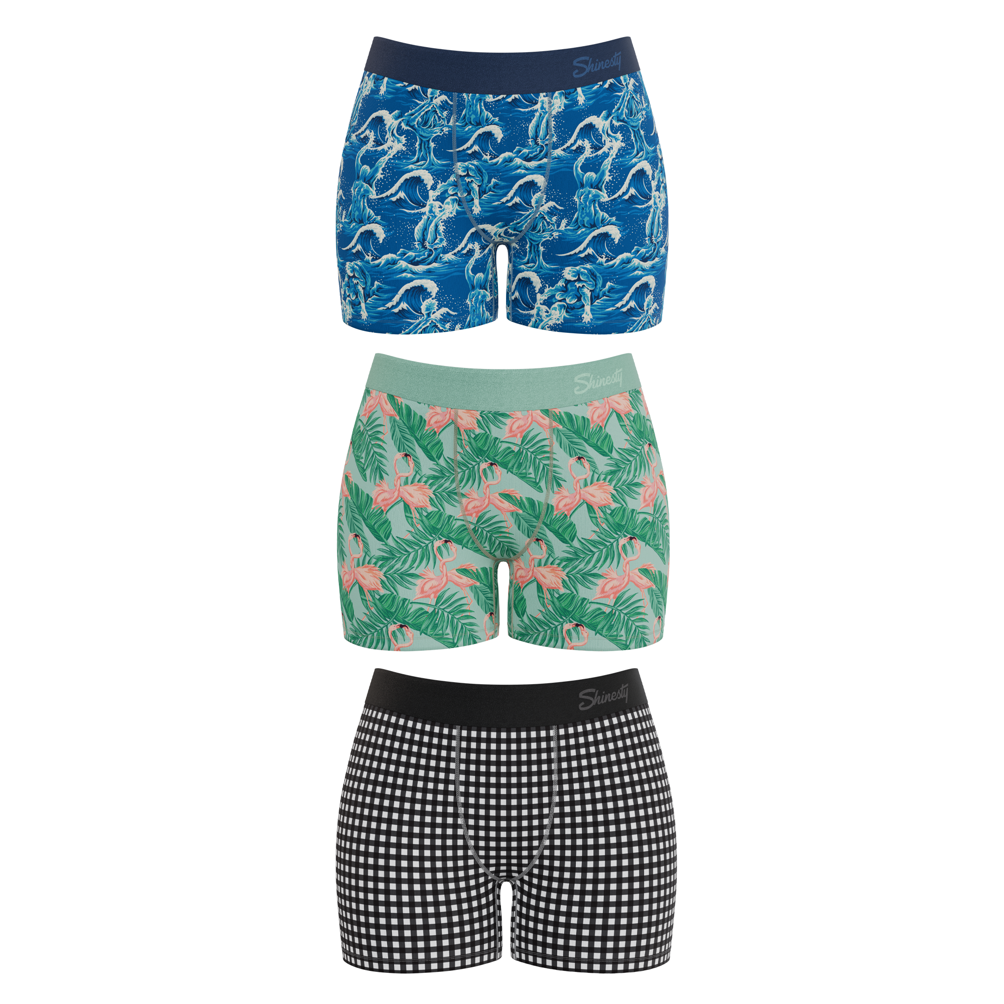 The Wet & Wild | Women’s Boxers 3 Pack - Shinesty