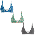 The Wet & Wild | Boob Hammock™ Triangle Bralette 3 Pack - Shinesty