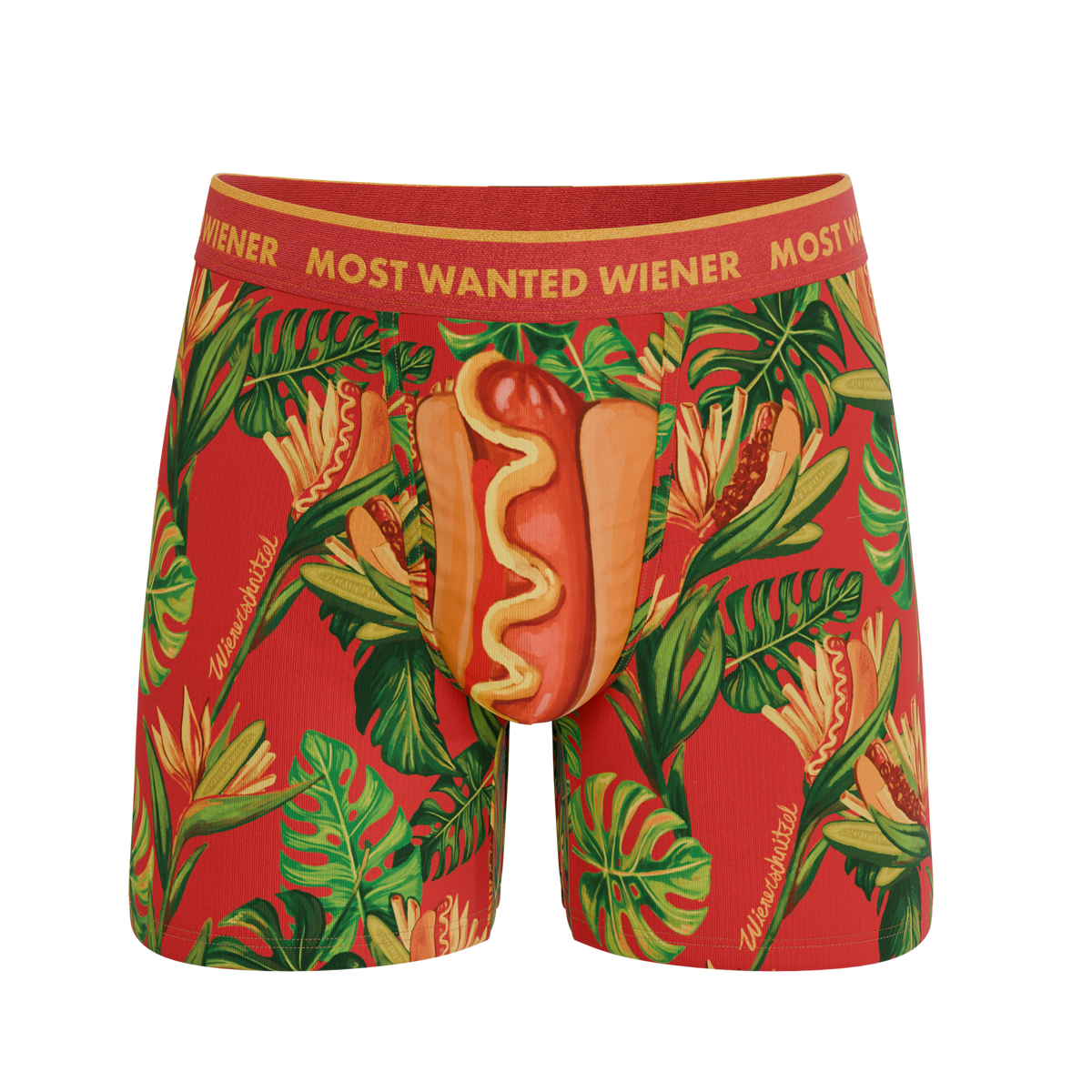 The Wiener In Paradise | Shinesty X Wienerschnitzel Tropical Ball Hammock® Pouch Underwear - Shinesty