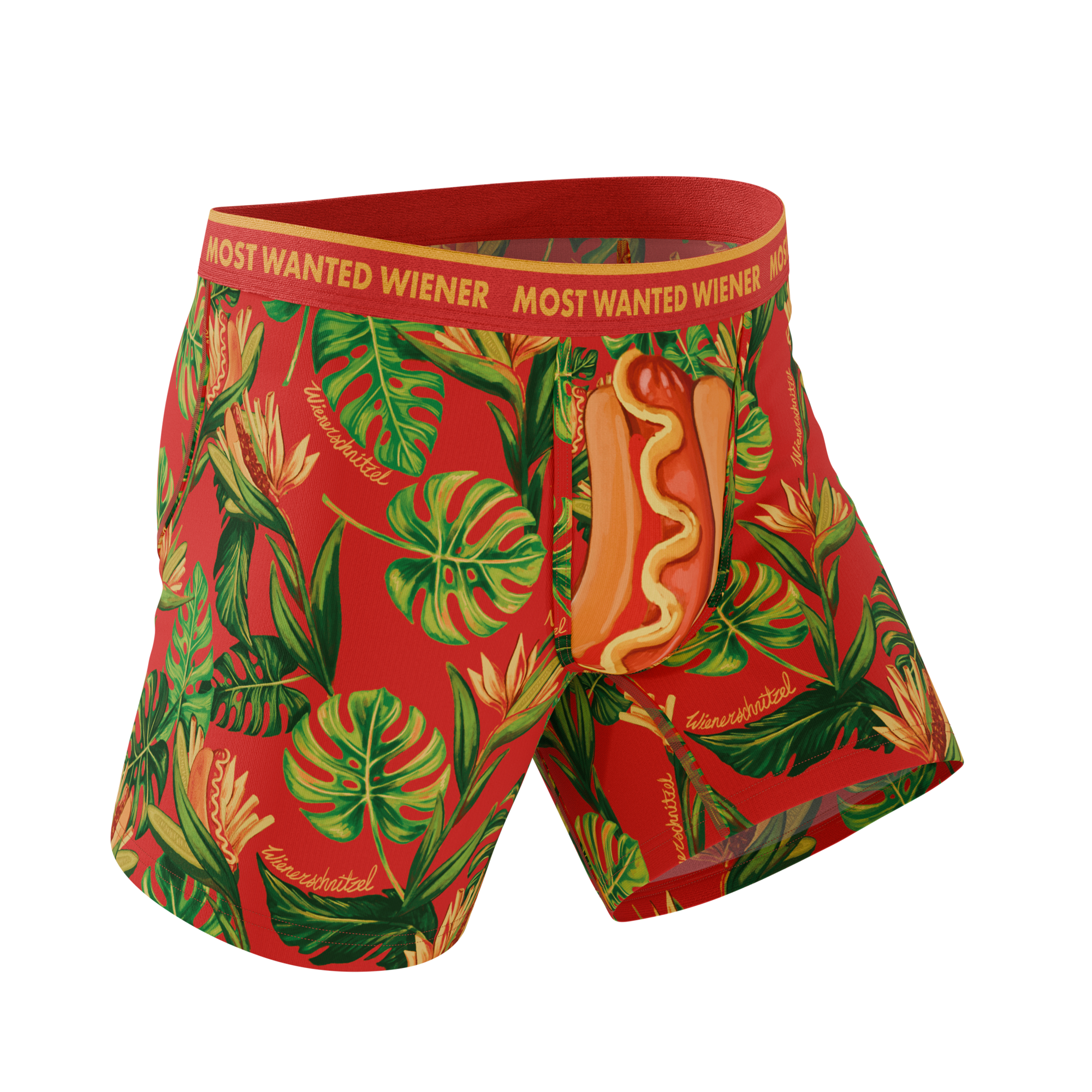 The Wiener In Paradise | Shinesty X Wienerschnitzel Tropical Ball Hammock® Pouch Underwear - Shinesty