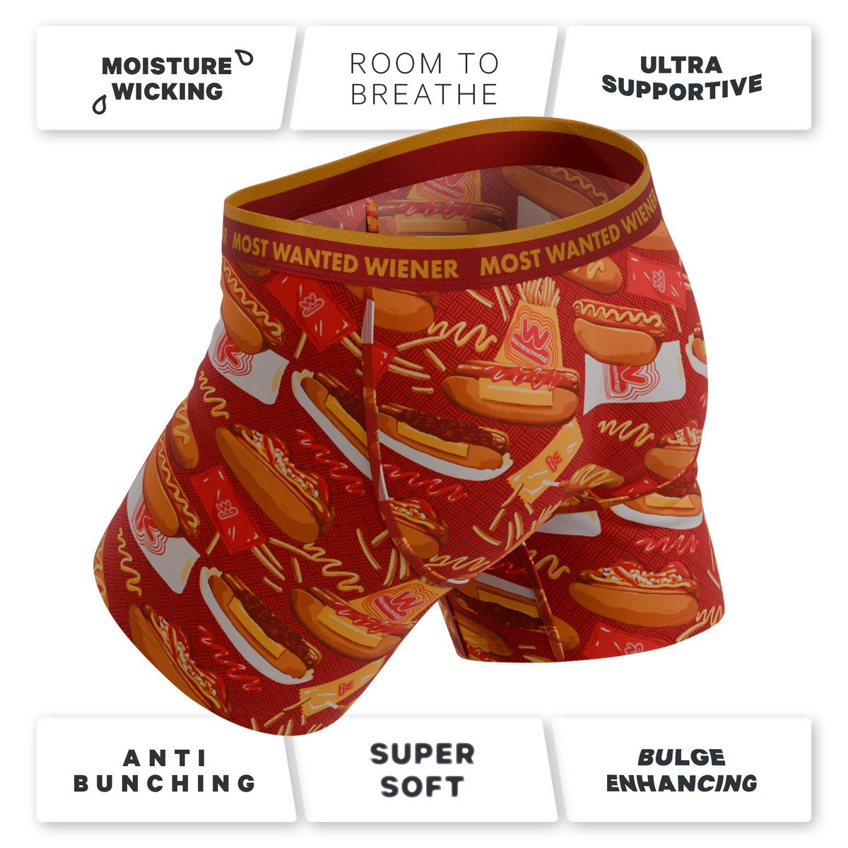 The Big W's | Shinesty x Wienerschnitzel Ball Hammock® Pouch Underwear - Shinesty
