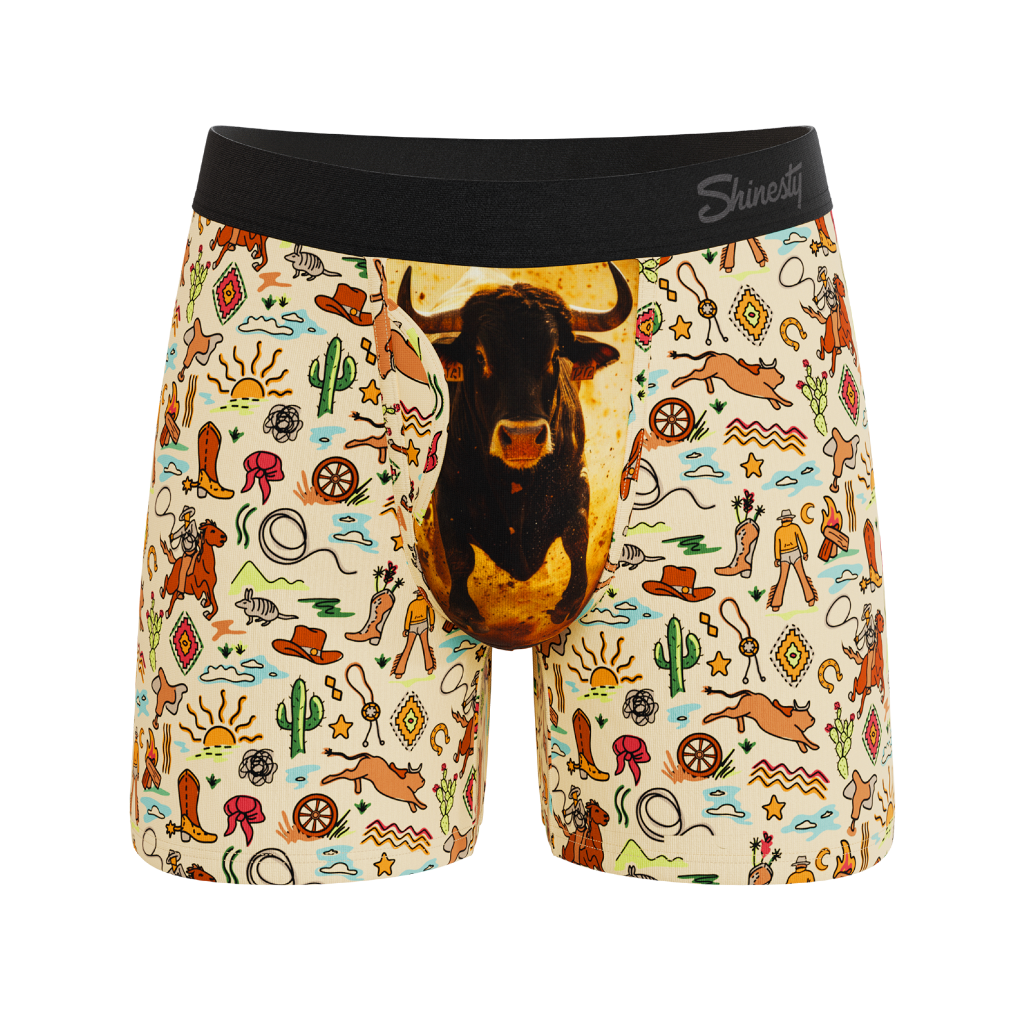 The Wild Bandit | Bull Ball Hammock® Pouch Underwear With Fly - Shinesty