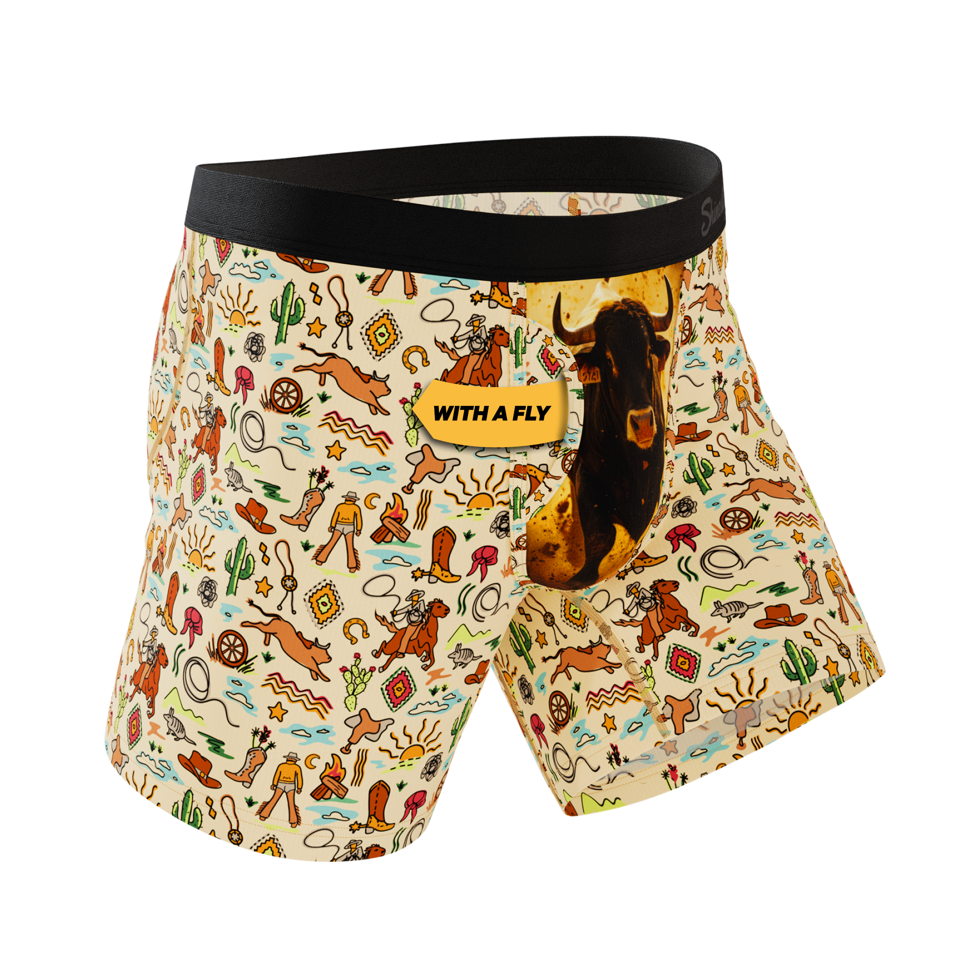 The Wild Bandit | Bull Ball Hammock® Pouch Underwear With Fly - Shinesty