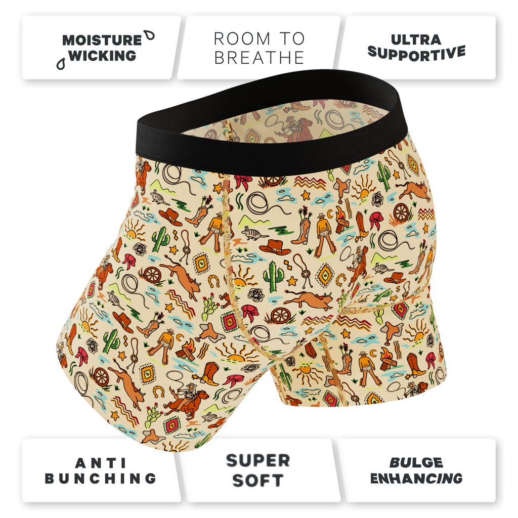 The Wild Bandit | Bull Ball Hammock® Pouch Underwear With Fly - Shinesty
