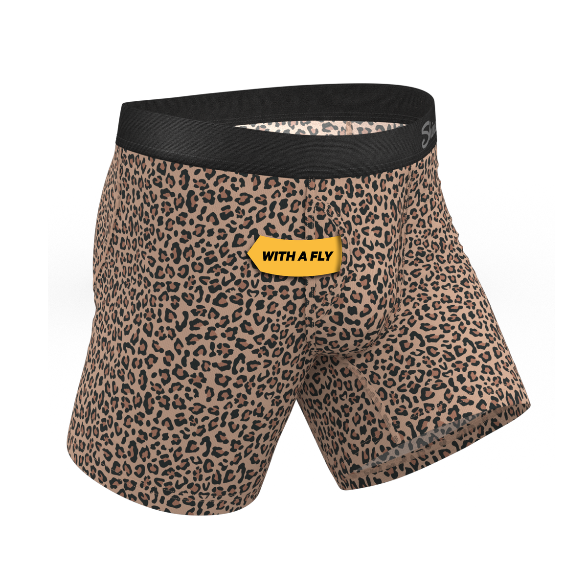 The Wild Cat | Leopard Print Ball Hammock® Pouch Underwear With Fly - Shinesty