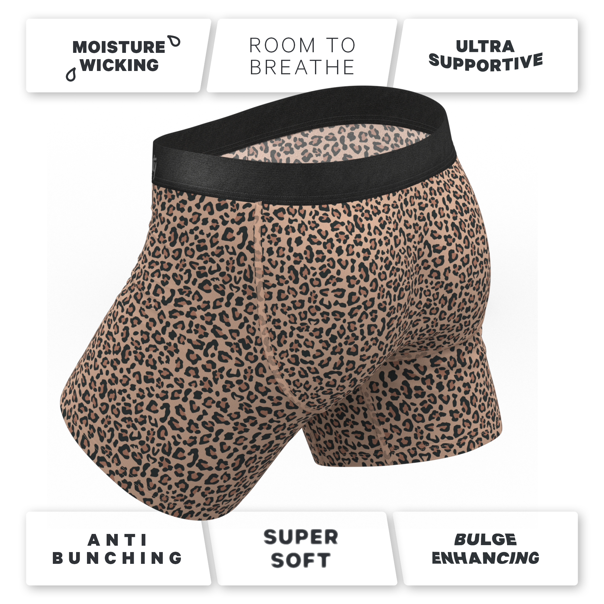 The Wild Cat | Leopard Print Ball Hammock® Pouch Underwear - Shinesty