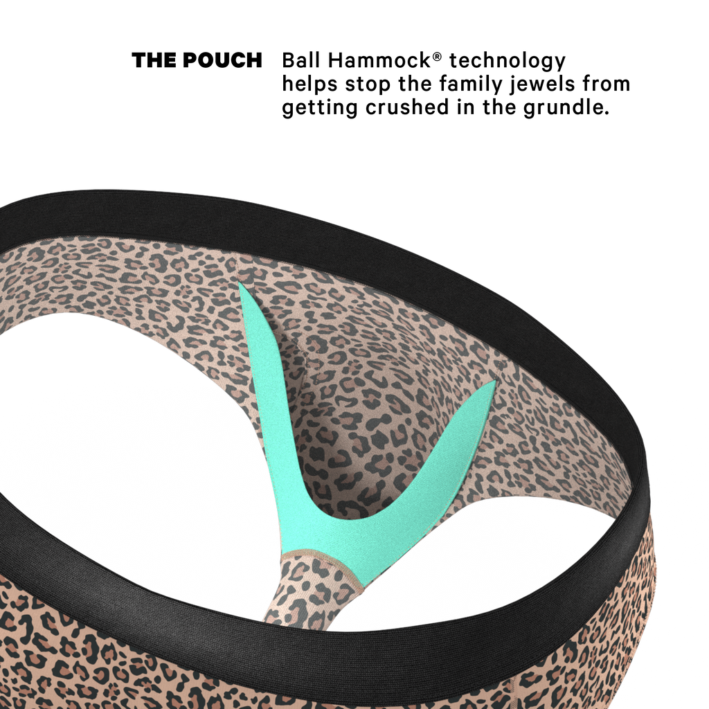 The Wild Cat | Leopard Print Ball Hammock® Pouch Underwear Briefs - Shinesty
