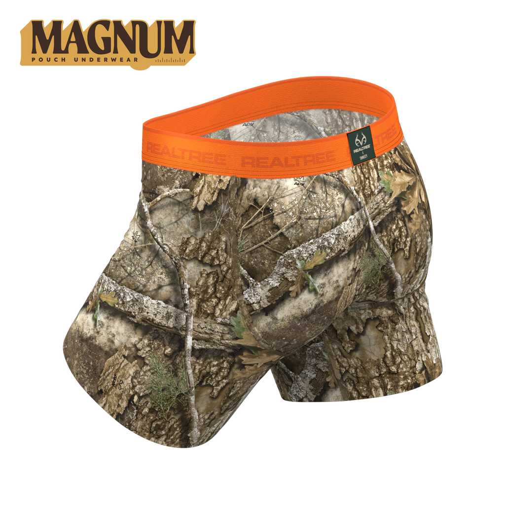 The Wild Game | Realtree x Shinesty Neon Orange Ball Hammock® Magnum Big Pouch Underwear - Shinesty