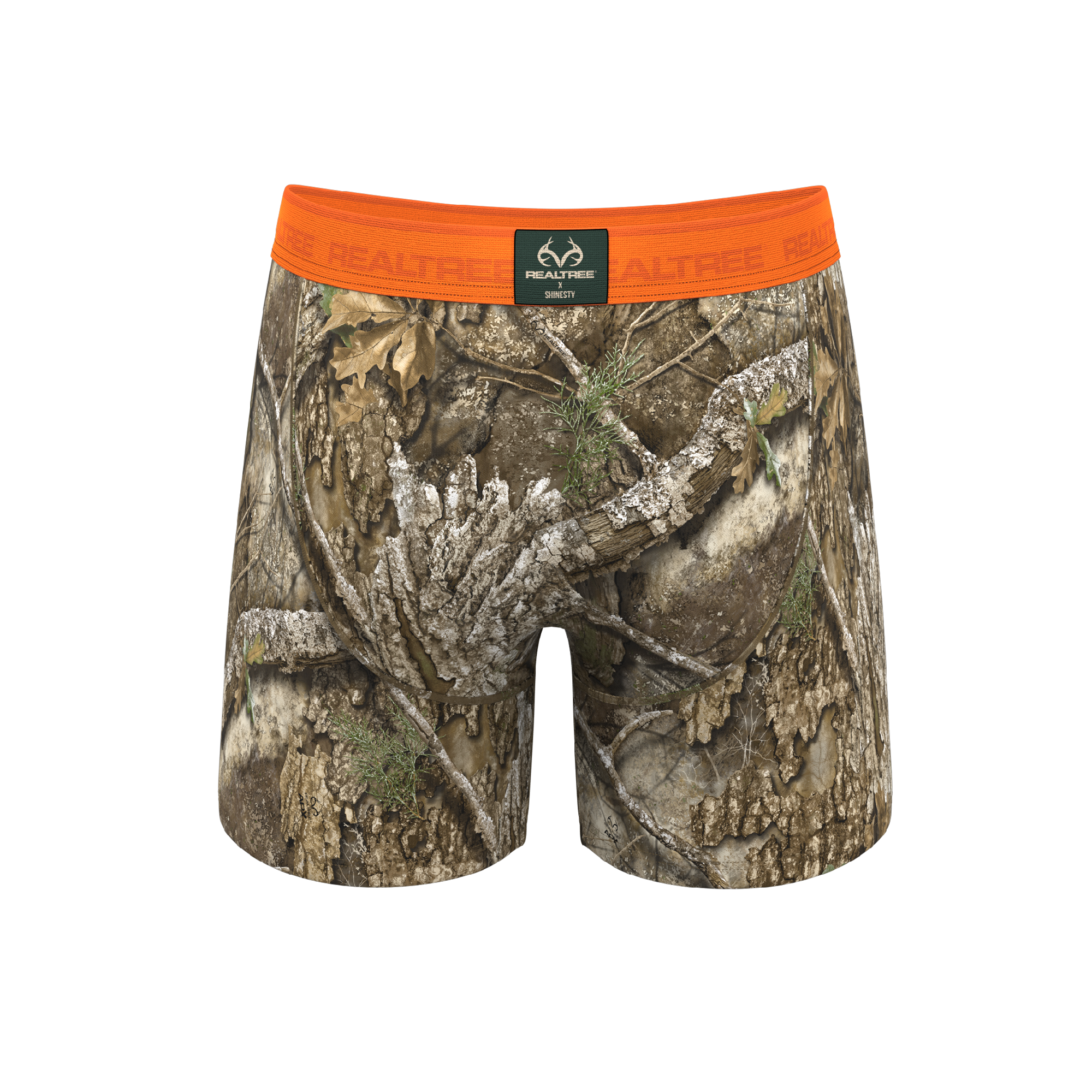 The Wild Game | Realtree x Shinesty Neon Orange Ball Hammock® Pouch Underwear With Fly - Shinesty