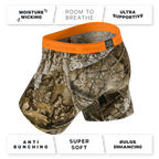 The Wild Game | Realtree x Shinesty Neon Orange Ball Hammock® Pouch Underwear - Shinesty