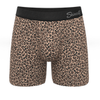 The Wild Cat | Leopard Print Ball Hammock® Pouch Underwear With Fly - Shinesty