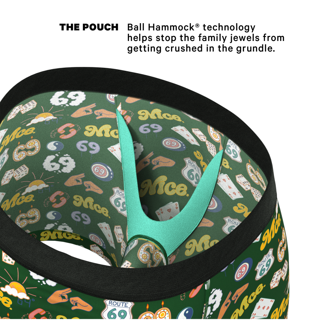 The Wine Dine & 69 | Route 69 Ball Hammock® Pouch Underwear - Shinesty