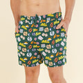 The Wine Dine & 69 | Route 69 Men’s Pajama Shorts - Shinesty
