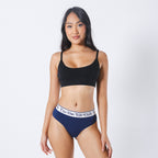 The Jet Set | Hot Tub Club Navy Cheeky Underwear with Waistband - Shinesty