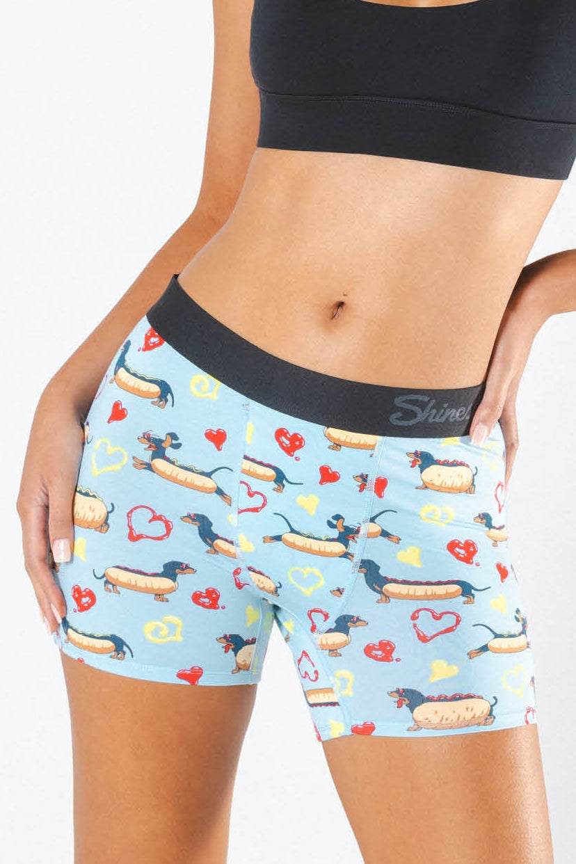 The Lovely Wiener | Wiener Dogs Women’s Boxers - Shinesty