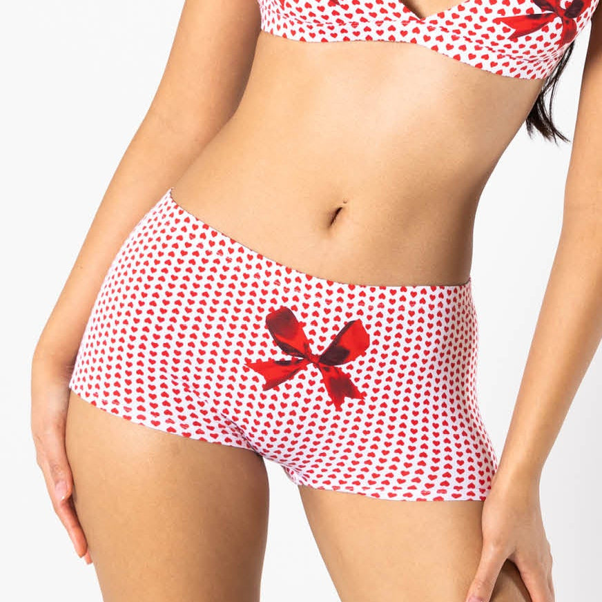 The Date Night | Valentine's Day Bow Modal Boyshort Underwear - Shinesty