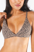 The Wild Cat | Leopard Print Boob Hammock™ Triangle Bralette - Shinesty