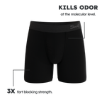 The Threat Level Midnight | Black XTREME Fart Proof Ball Hammock® Boxer - Shinesty