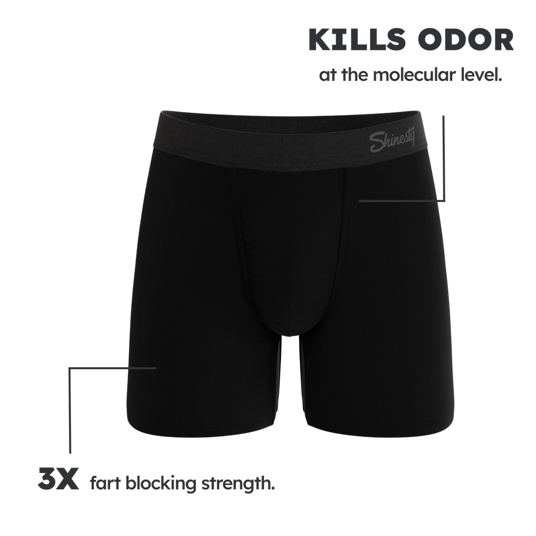 The Threat Level Midnight | Black XTREME Fart Proof Ball Hammock® Boxer - Shinesty